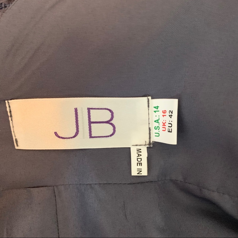 Jasmine Bridal Bridesmaids Dress Gray Size 14 - Picture 5 of 7